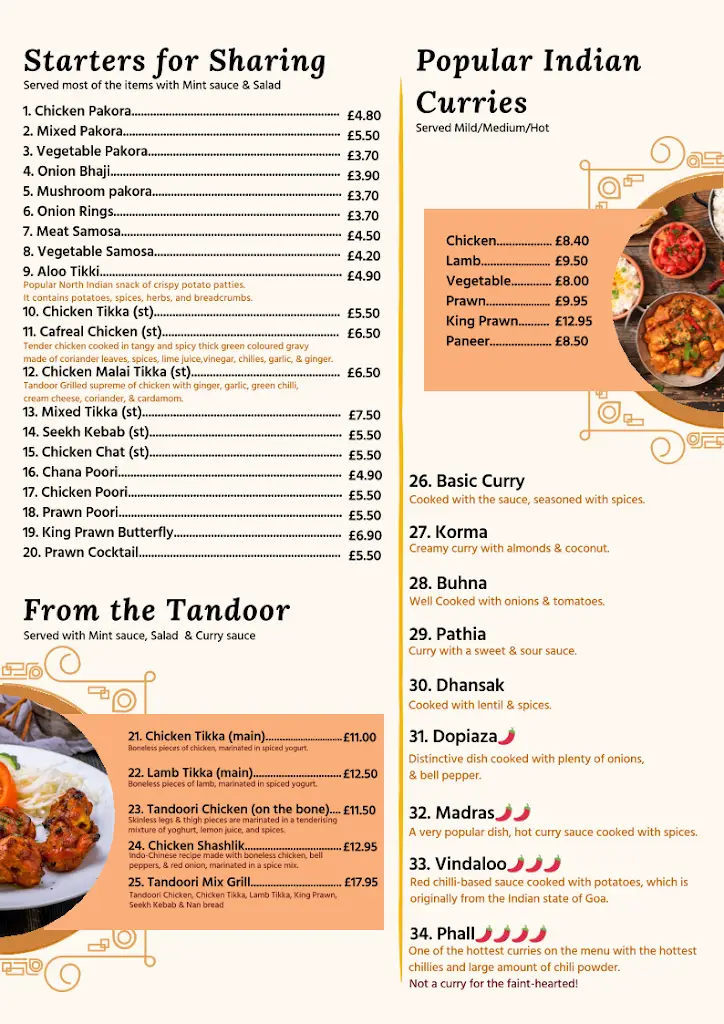 Menu_Hot ’n’ Spicy Alness_Alness_image_2