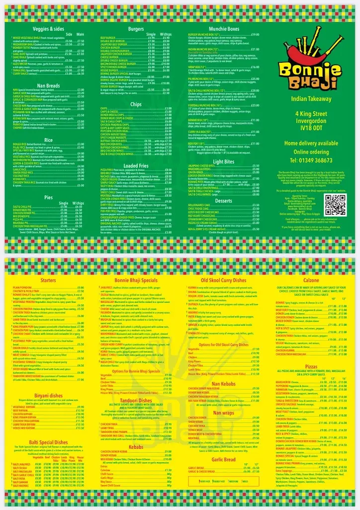 Menu_Bonnie Bhaji_Alness_image_3