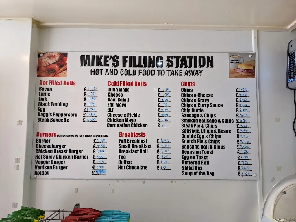 Menu_Mike’s Filling Station_Alness_image_1