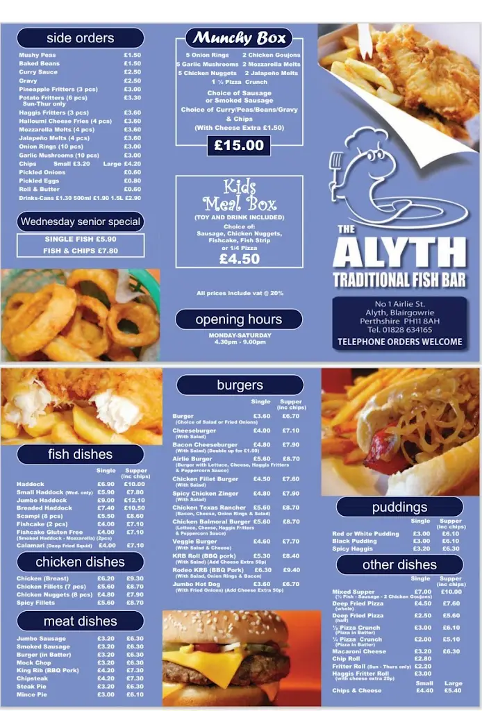 Menu_The Alyth Traditional Fish Bar_Alyth_immagine_1