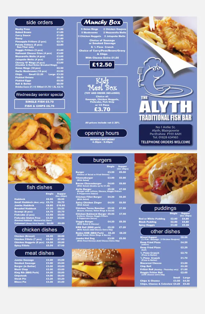 Menu_The Alyth Traditional Fish Bar_Alyth_immagine_2