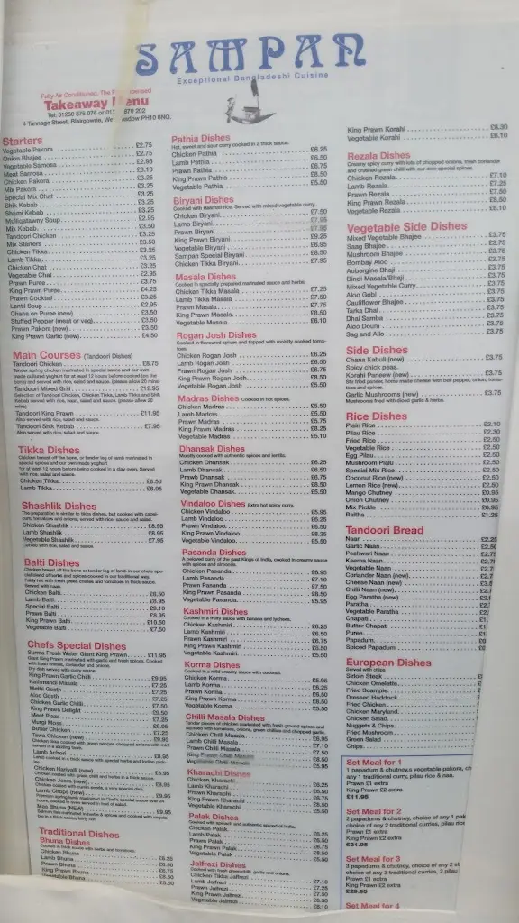 Menu_Sampan Restuarant_Alyth_image_3