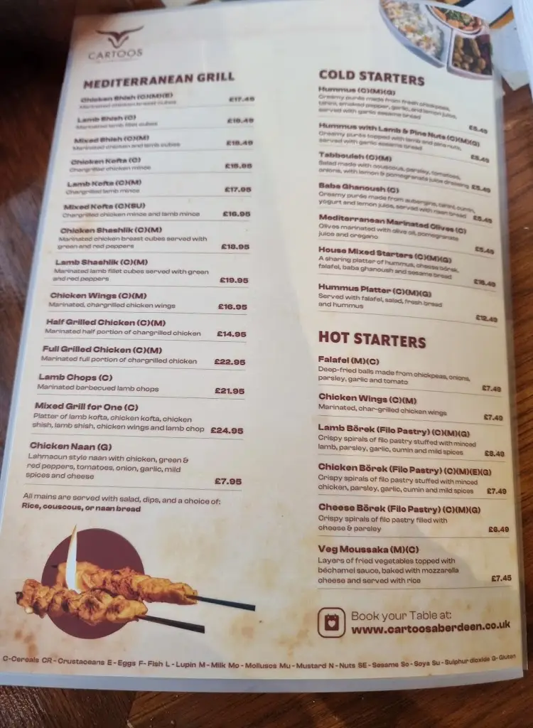 Menu_Cartoos Grill House & Desserts_Aberdeen_image_2