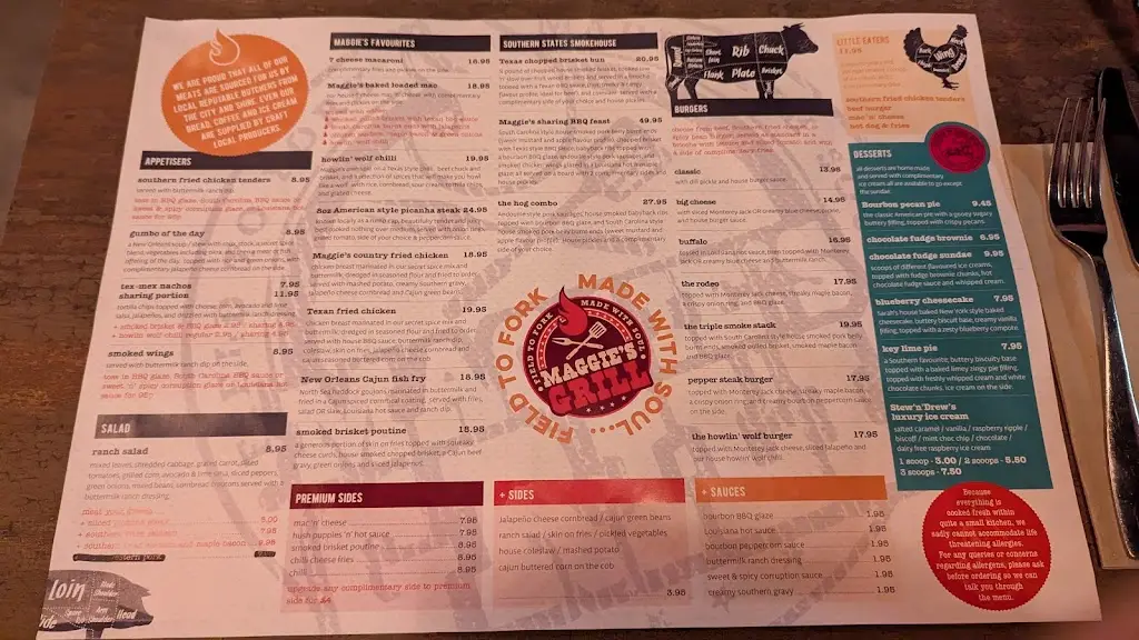 Menu_Maggie's Grill_Aberdeen_image_1