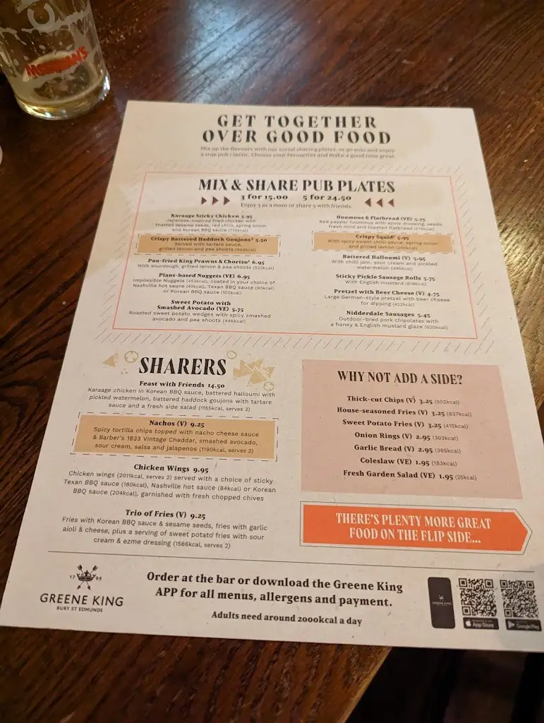 Menu_Prince Of Wales_Aberdeen_image_1