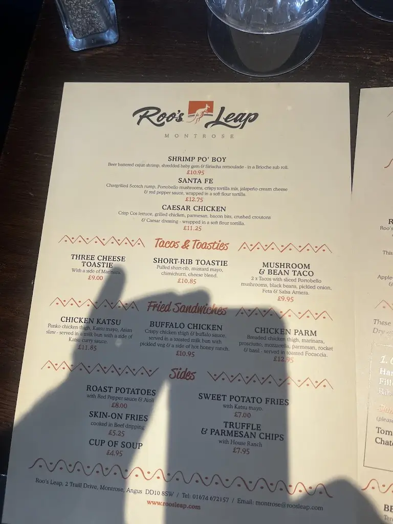 Menu_Roo's Leap montrose ltd._Angus_image_4