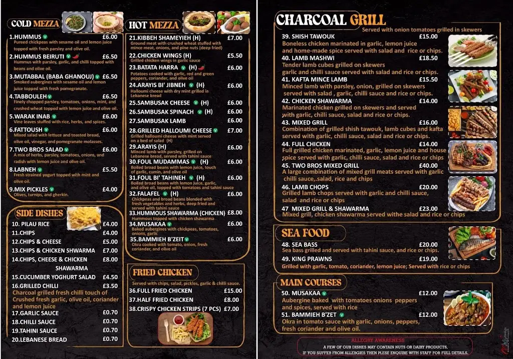 Menu_Two Brothers Airdrie_Airdrie_immagine_1