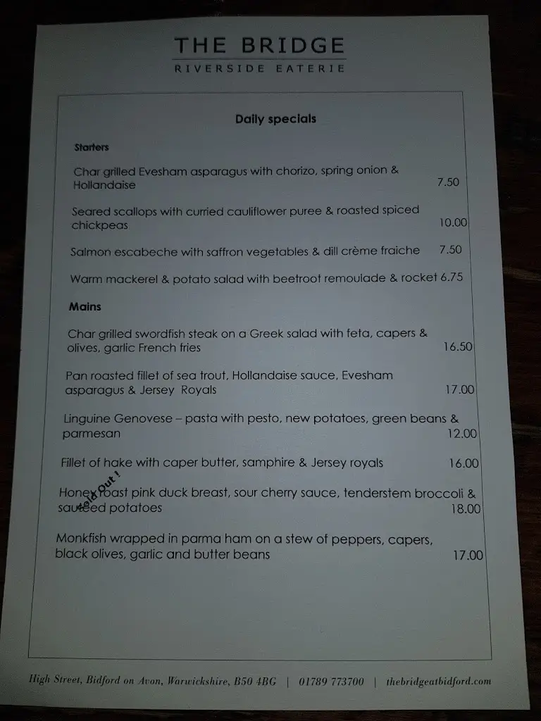 Menu_The Bridge_Bidford-on-Avon_image_3