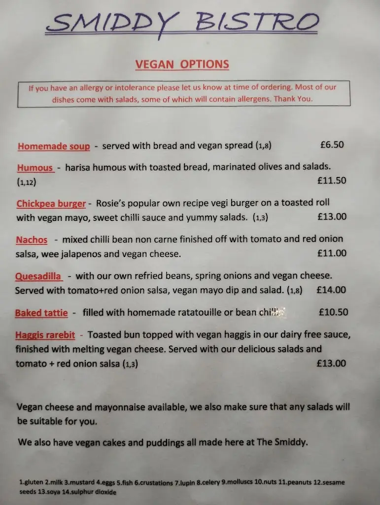 Menu_The Smiddy Bistro_Ardrishaig_image_3