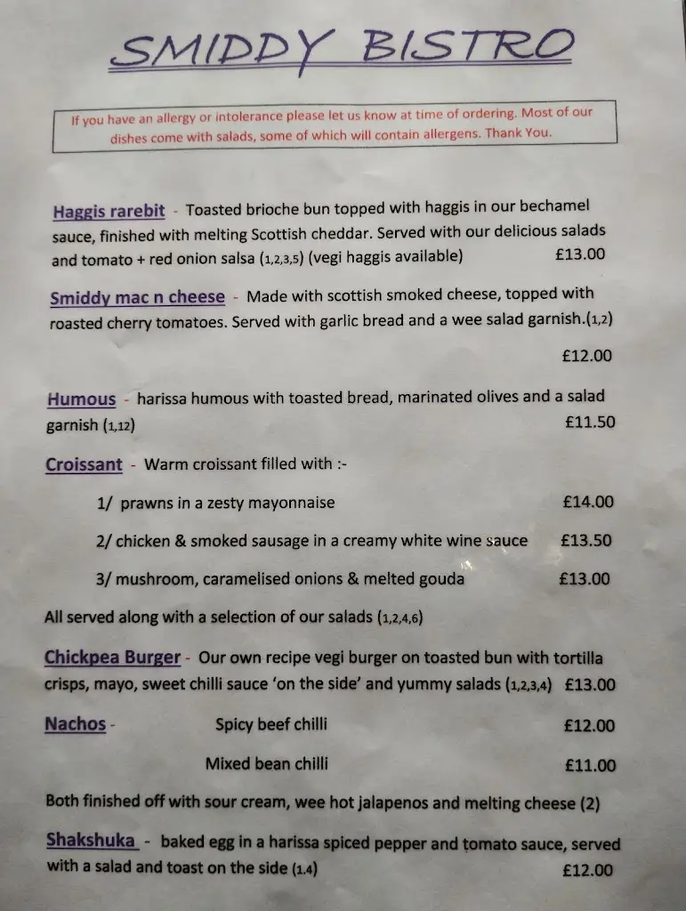 Menu_The Smiddy Bistro_Ardrishaig_image_4