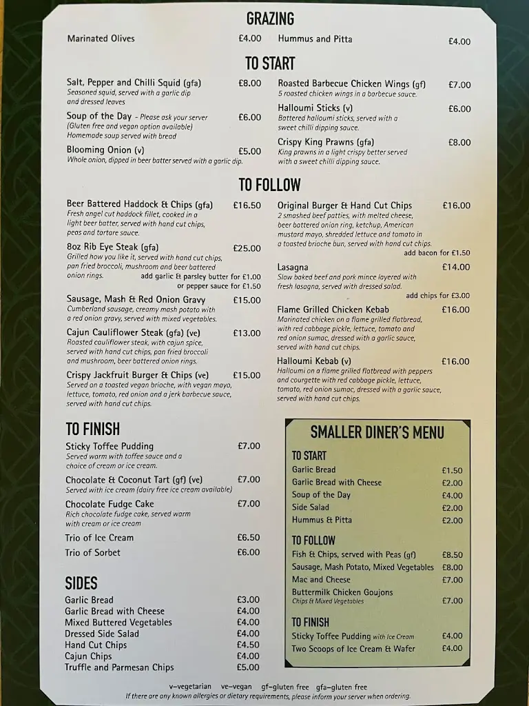 Menu_The Horseshoe Inn_Ardrishaig_image_1
