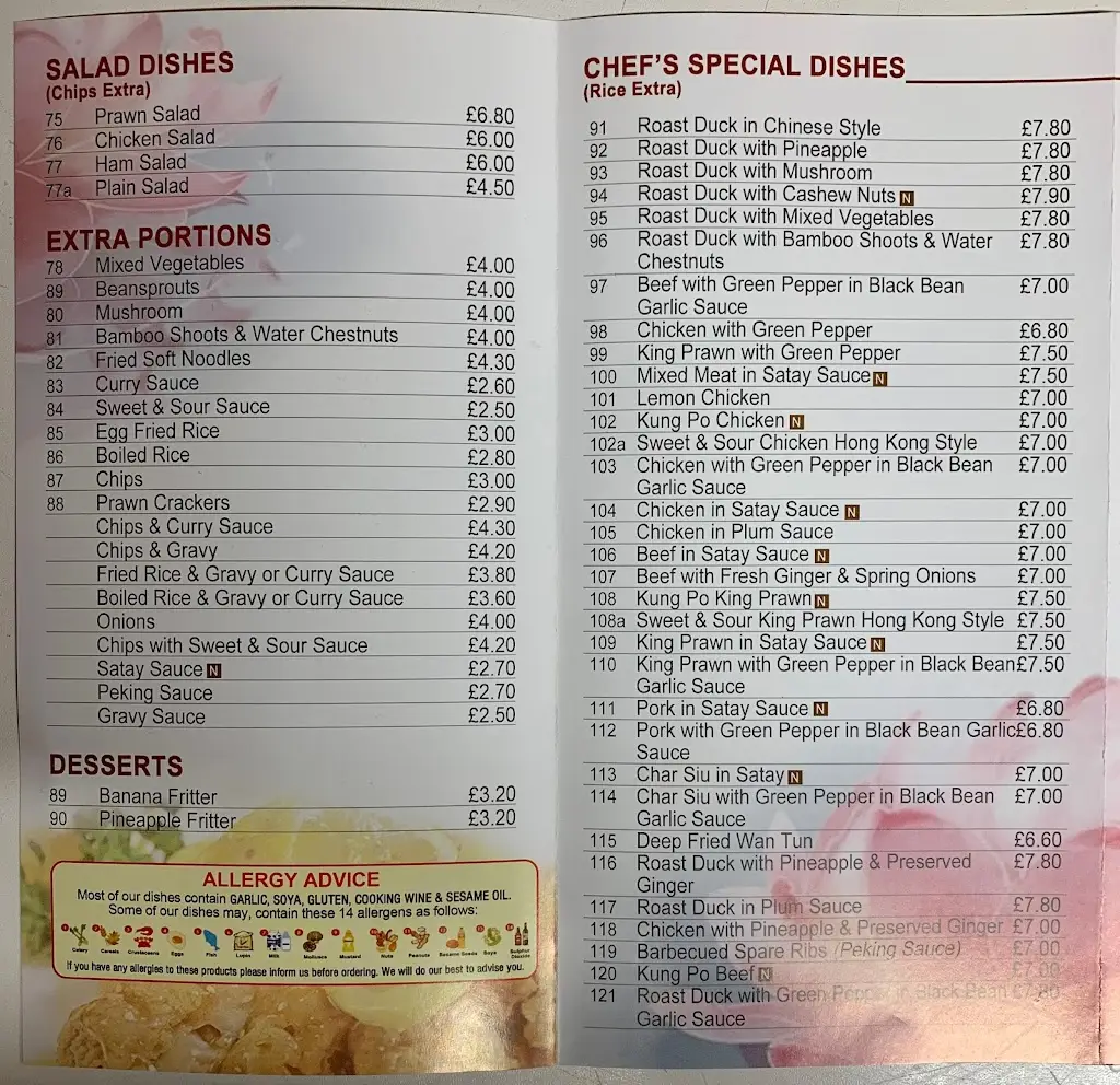 Menu_Lee Garden_Ardrishaig_imagen_1