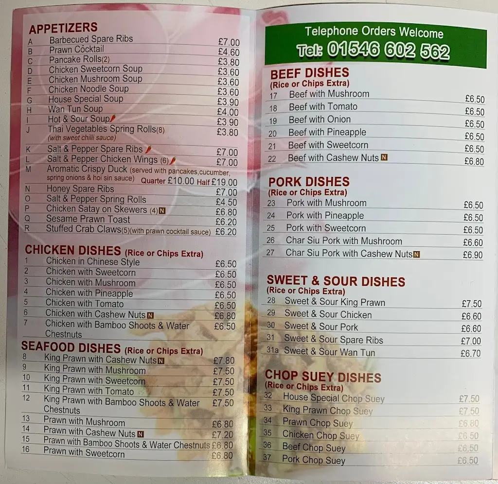 Menu_Lee Garden_Ardrishaig_imagen_3