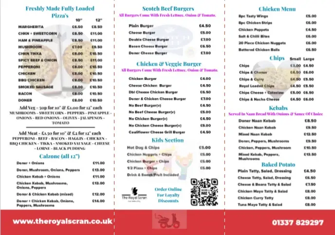 Menu_The Royal Scran_Auchtermuchty_imagen_2