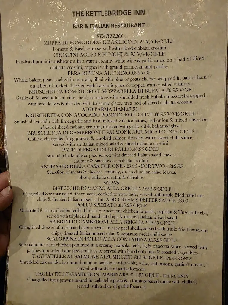 Menu_The Kettlebridge Inn, Bar & Italian Restaurant_Auchtermuchty_image_1