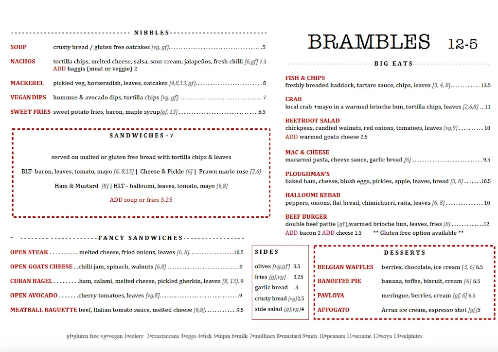 Menu_Brambles of Inveraray_Argyll and Bute_immagine_1
