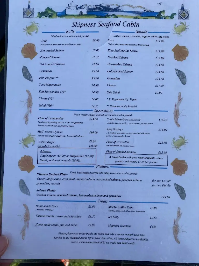 Menu_Skipness Seafood Cabin_Argyll and Bute_image_4