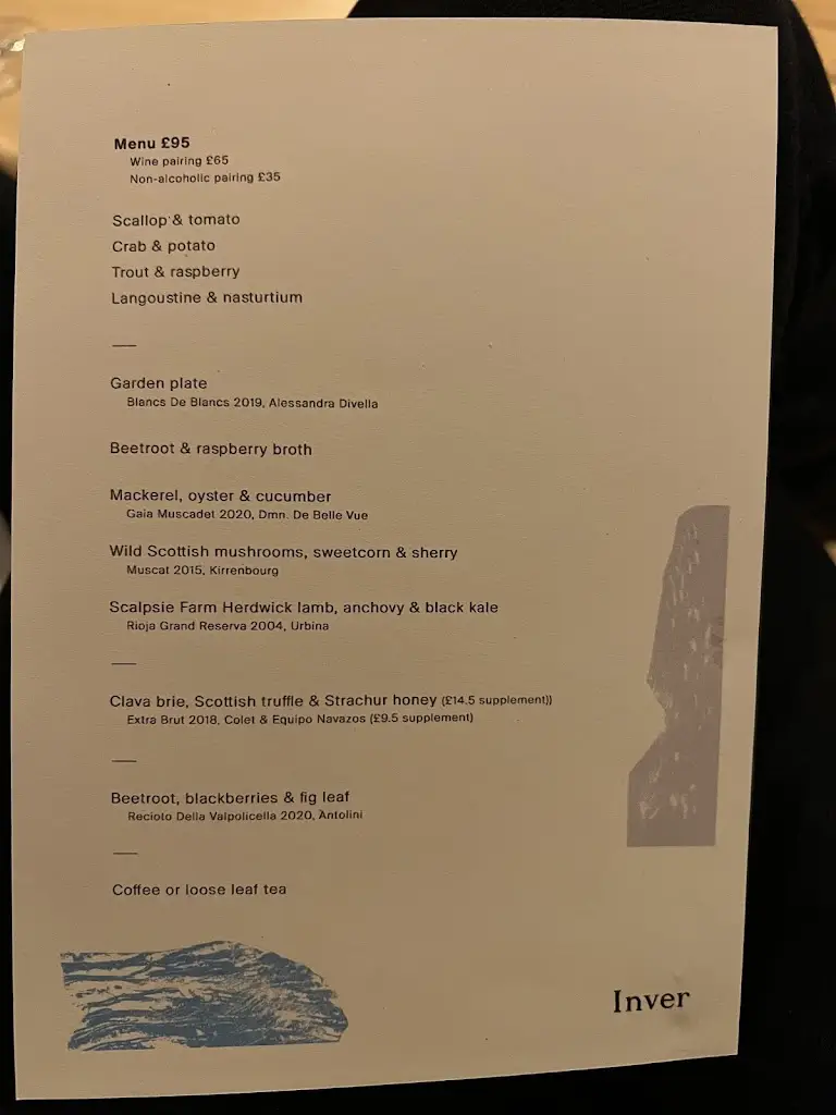Menu_Inver Restaurant & Rooms_Argyll and Bute_immagine_2