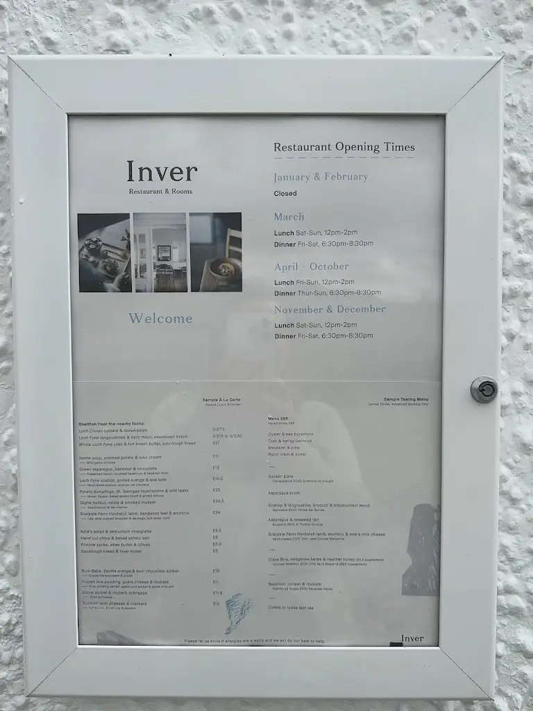 Menu_Inver Restaurant & Rooms_Argyll and Bute_immagine_3