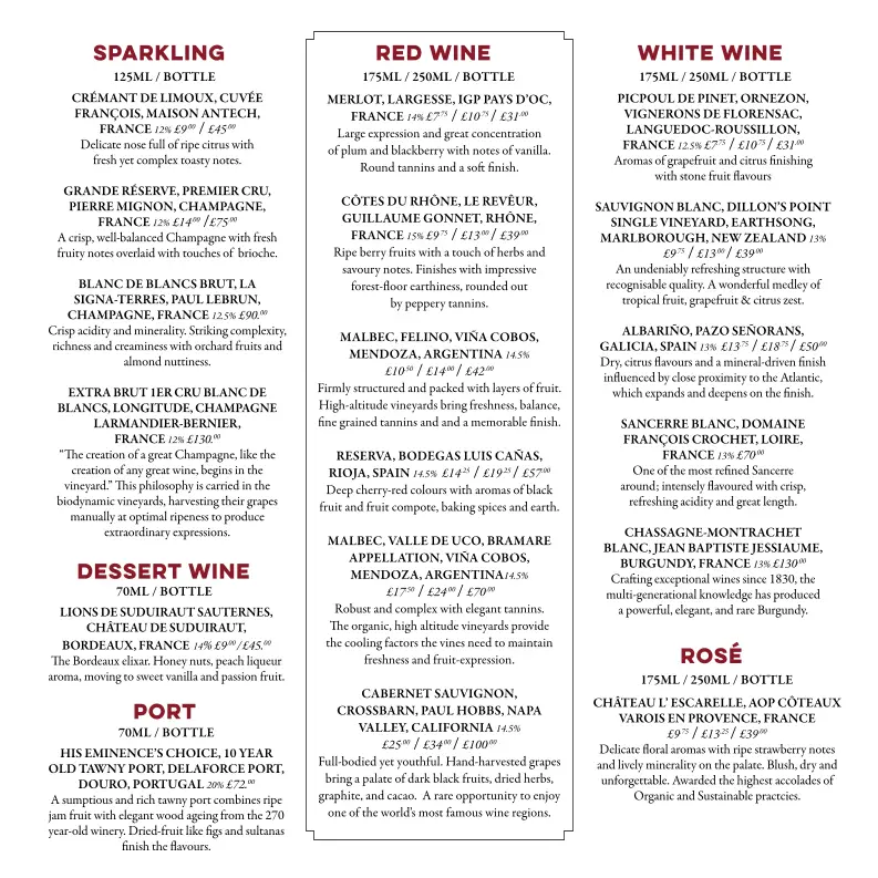 Menu_Hidden Steakhouse_Argyll and Bute_image_1