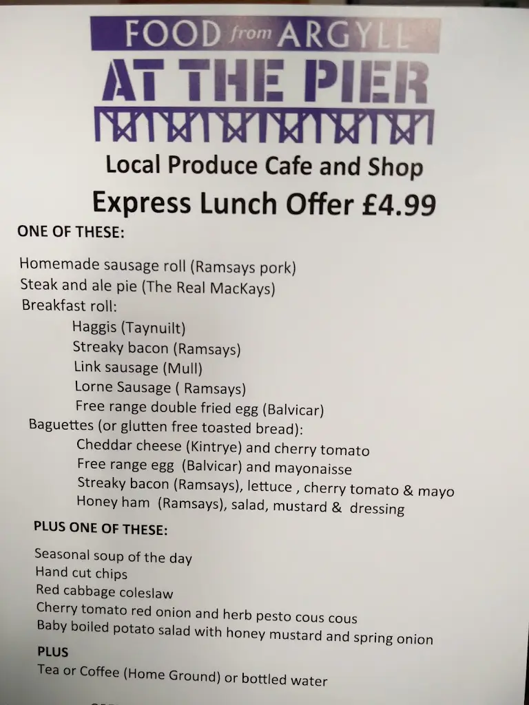 Menu_Food From Argyll at the Pier_Argyll and Bute_image_2