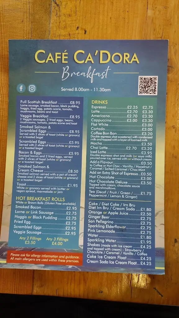 Menu_Cafe Ca'Dora_Argyll and Bute_image_4