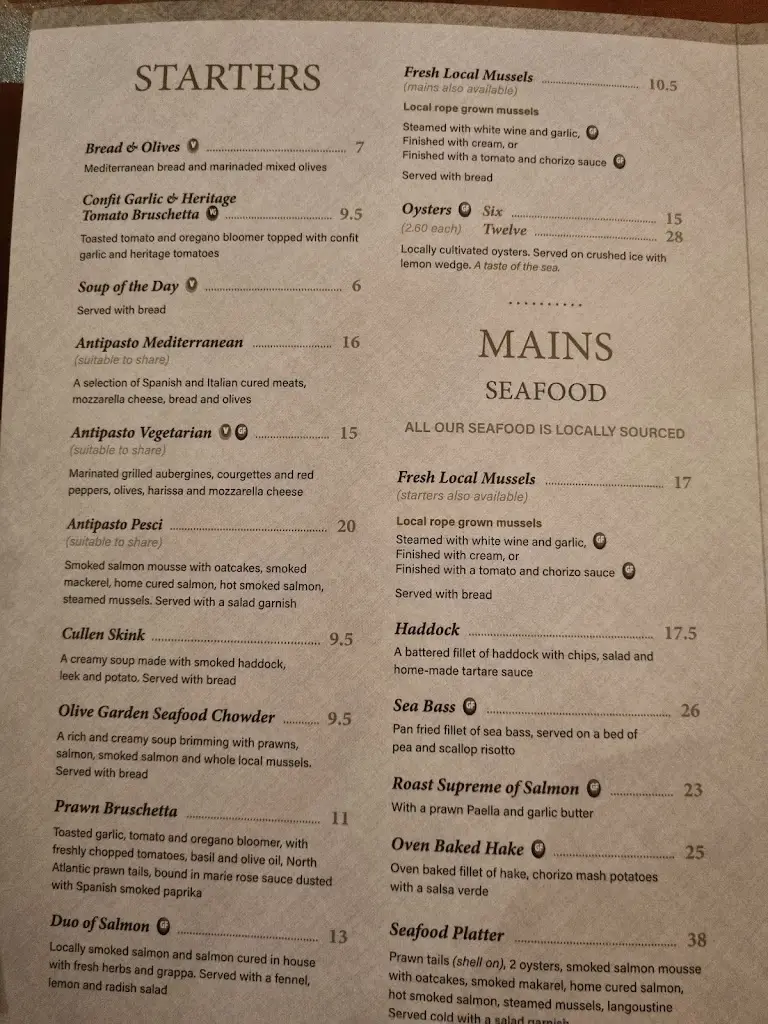 Menu_The Olive Garden_Argyll and Bute_image_4