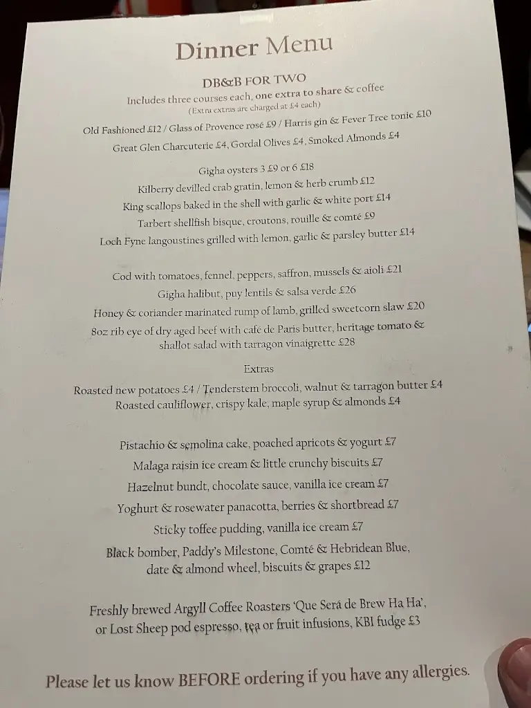 Menu_The Kilberry Inn_Argyll and Bute_image_1