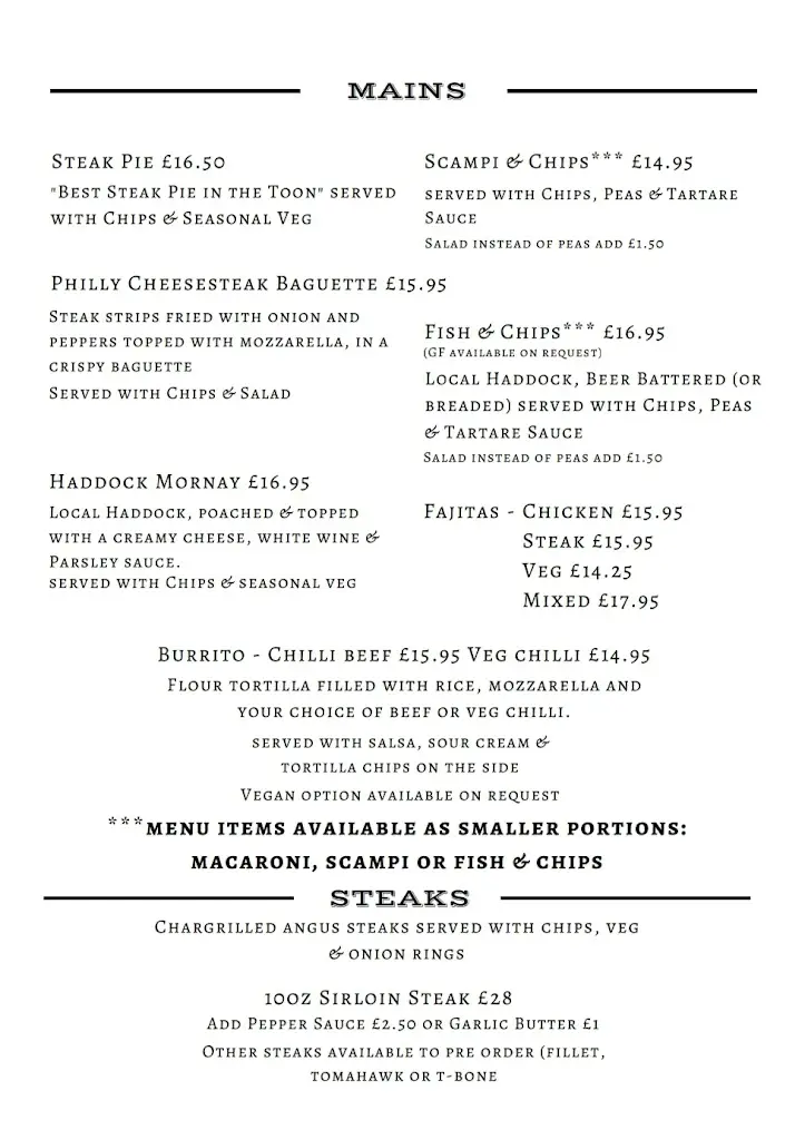 Menu_Tutties Neuk Inn_Arbroath_image_2