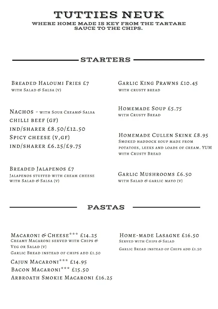 Menu_Tutties Neuk Inn_Arbroath_image_3