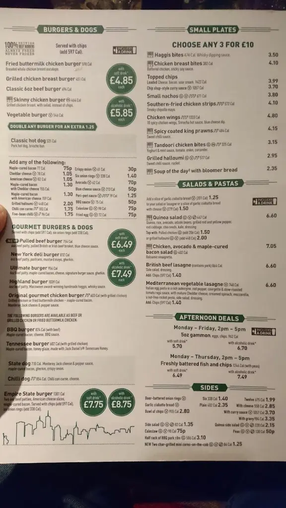 Menu_The Corn Exchange - JD Wetherspoon_Arbroath_image_4