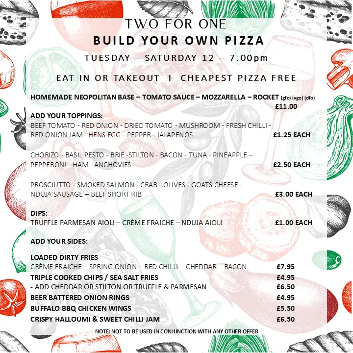 Menu_The Tavern, Broom_Bidford-on-Avon_image_1