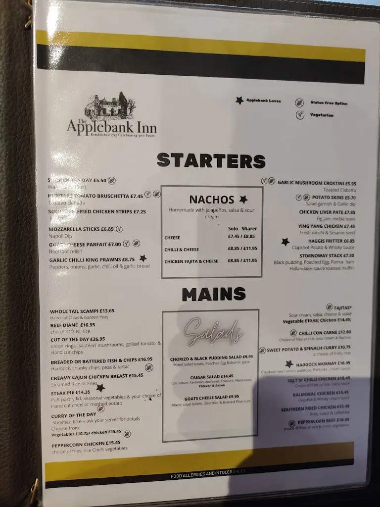 Menu_The Applebank Inn_Ashgill_image_1