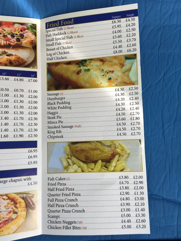 Menu_The Village Chippy_Ashgill_image_1
