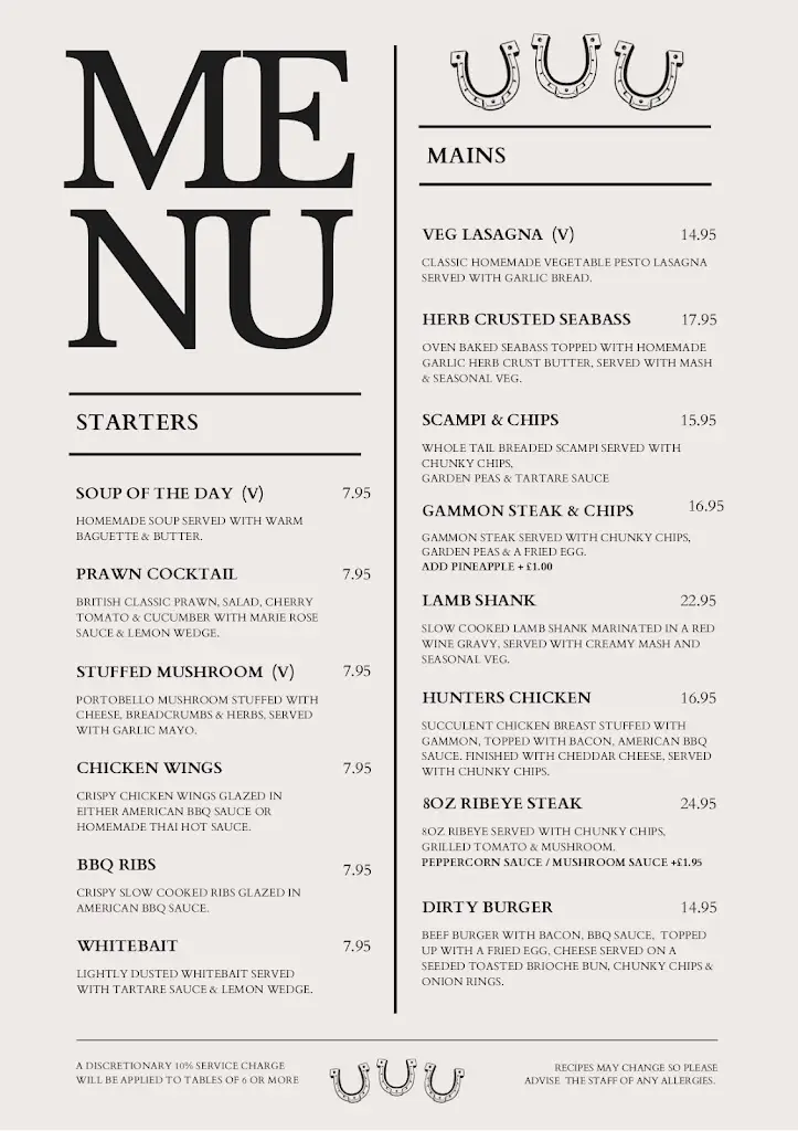 Menu_Three Horseshoes Wixford_Bidford-on-Avon_image_3