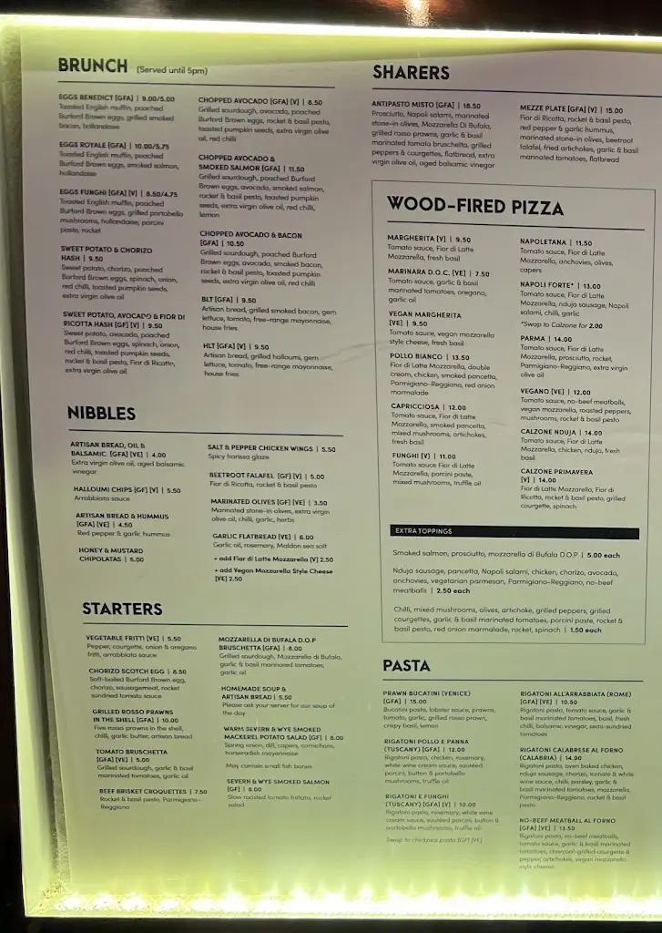 Menu_The Four Alls_Bidford-on-Avon_image_2