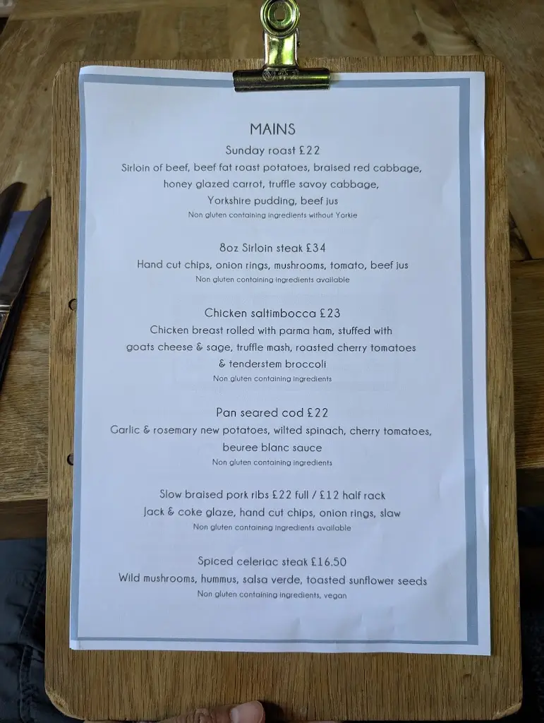 Menu_The Old Mill_Balfron_image_2