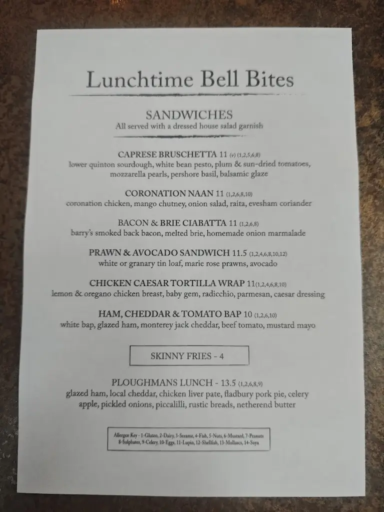 Menu_The Bell Inn, Welford on Avon_Bidford-on-Avon_image_3