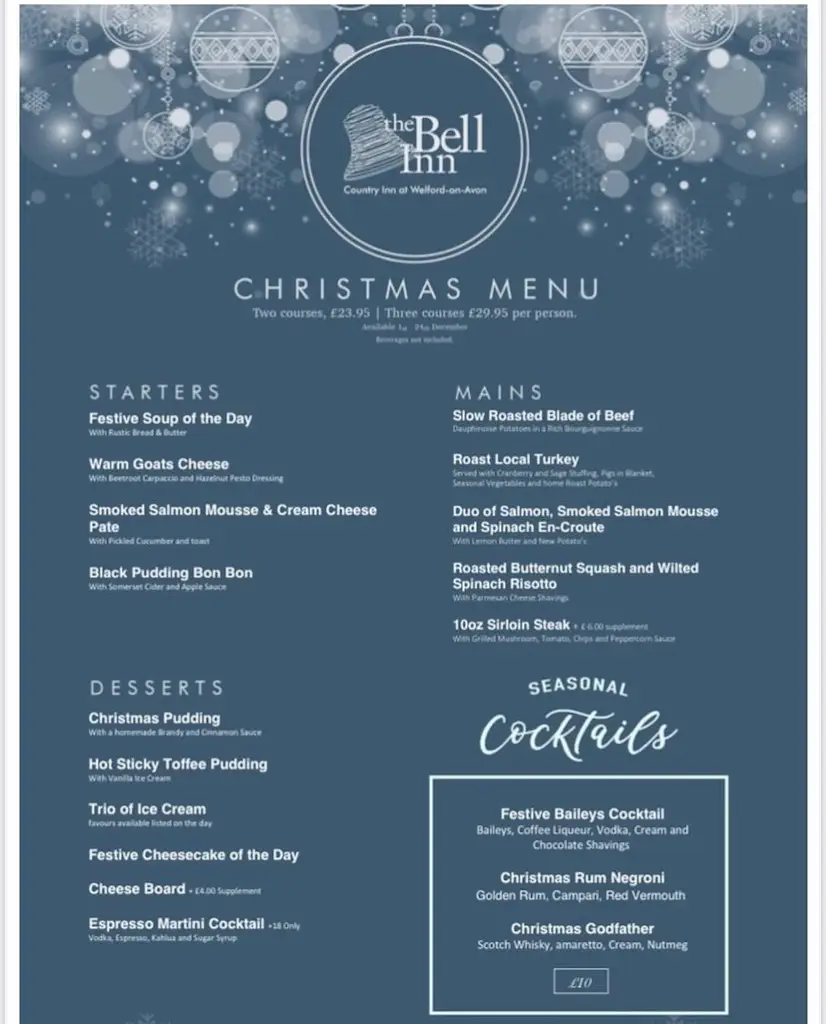 Menu_The Bell Inn, Welford on Avon_Bidford-on-Avon_image_4