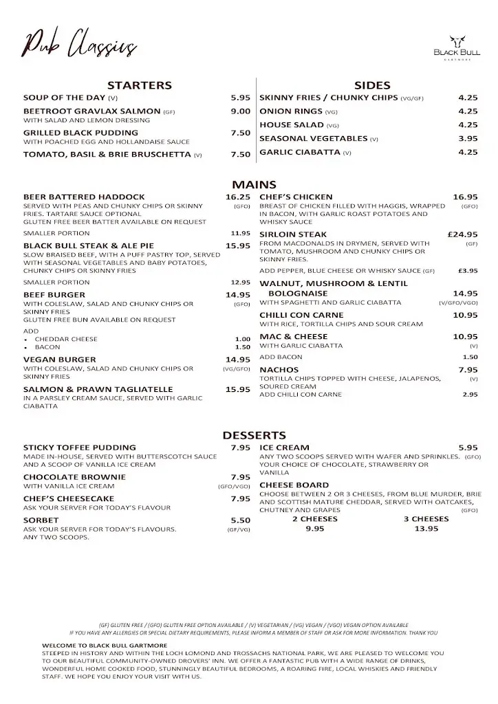 Menu_Black Bull Gartmore_Balfron_image_1