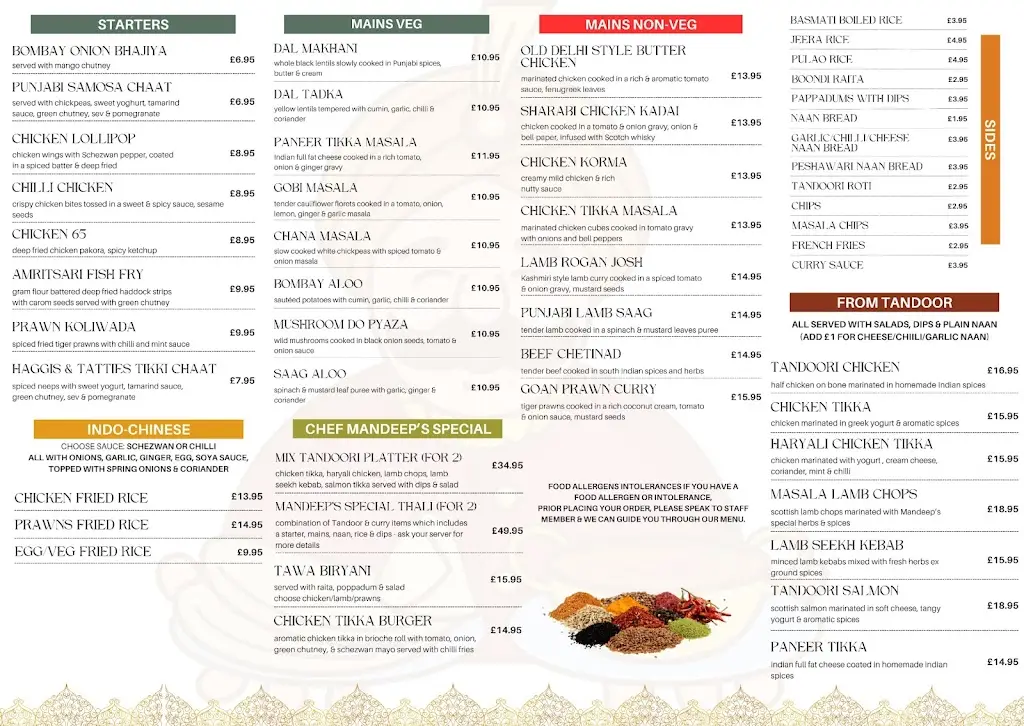 Menu_Bombay Club_Auchterarder_image_2