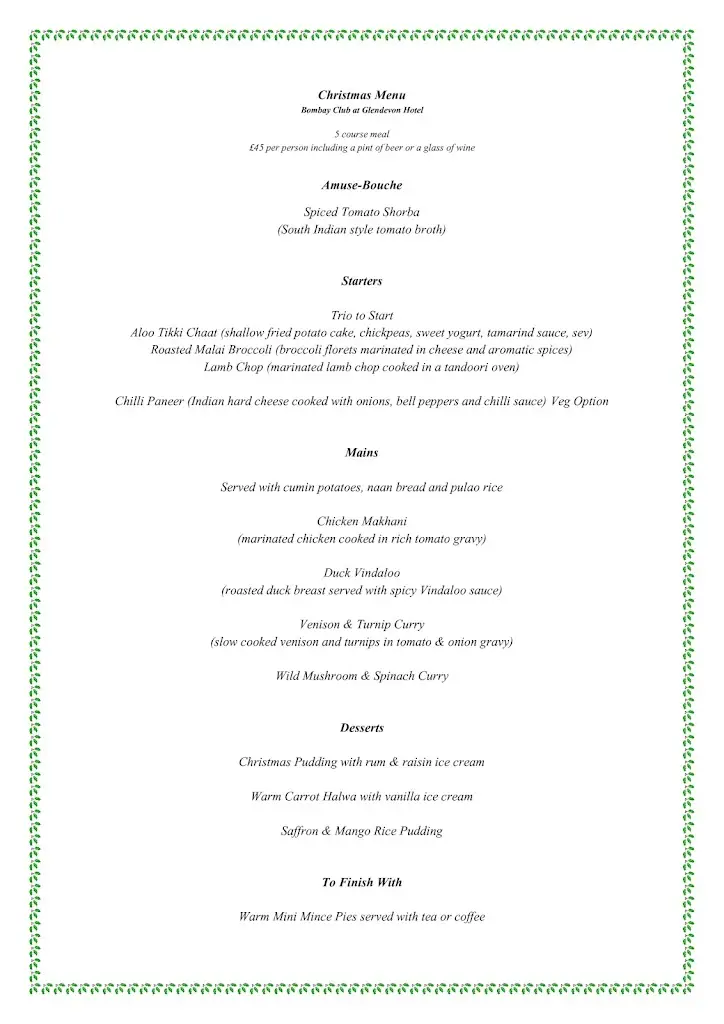 Menu_Bombay Club_Auchterarder_image_3