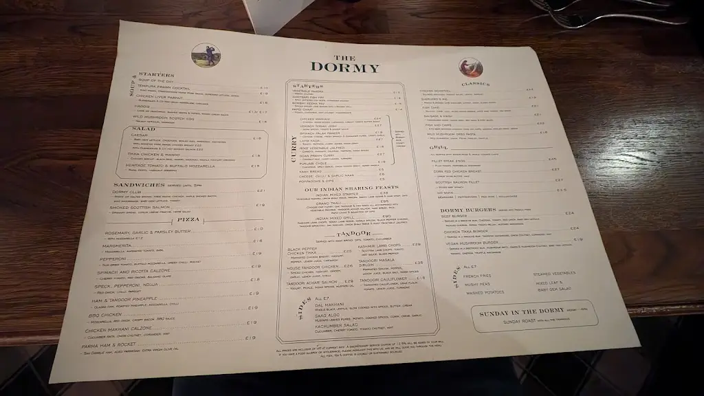 Menu_The Dormy_Auchterarder_imagen_1