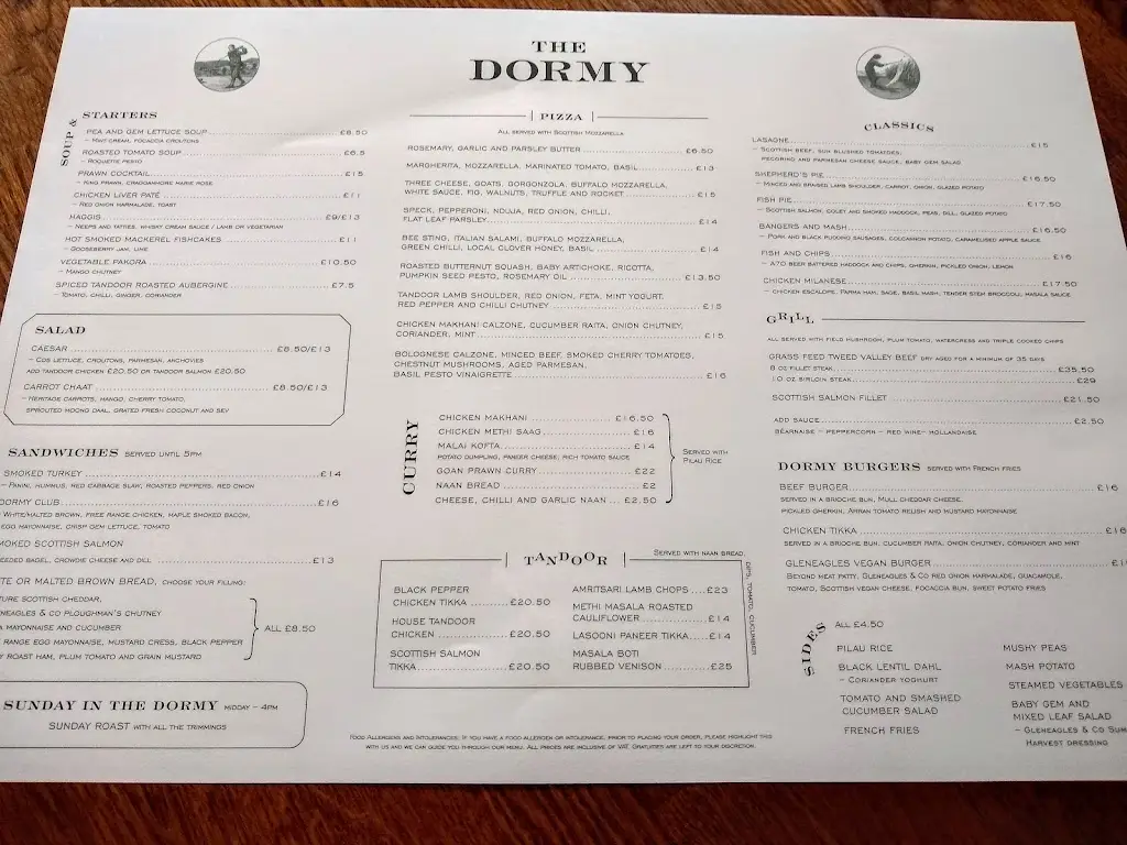 Menu_The Dormy_Auchterarder_imagen_4