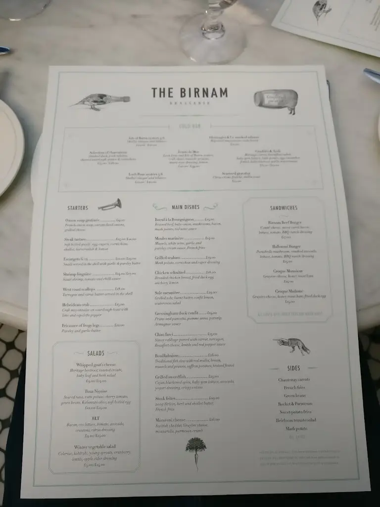 Menu_The Birnam_Auchterarder_image_4