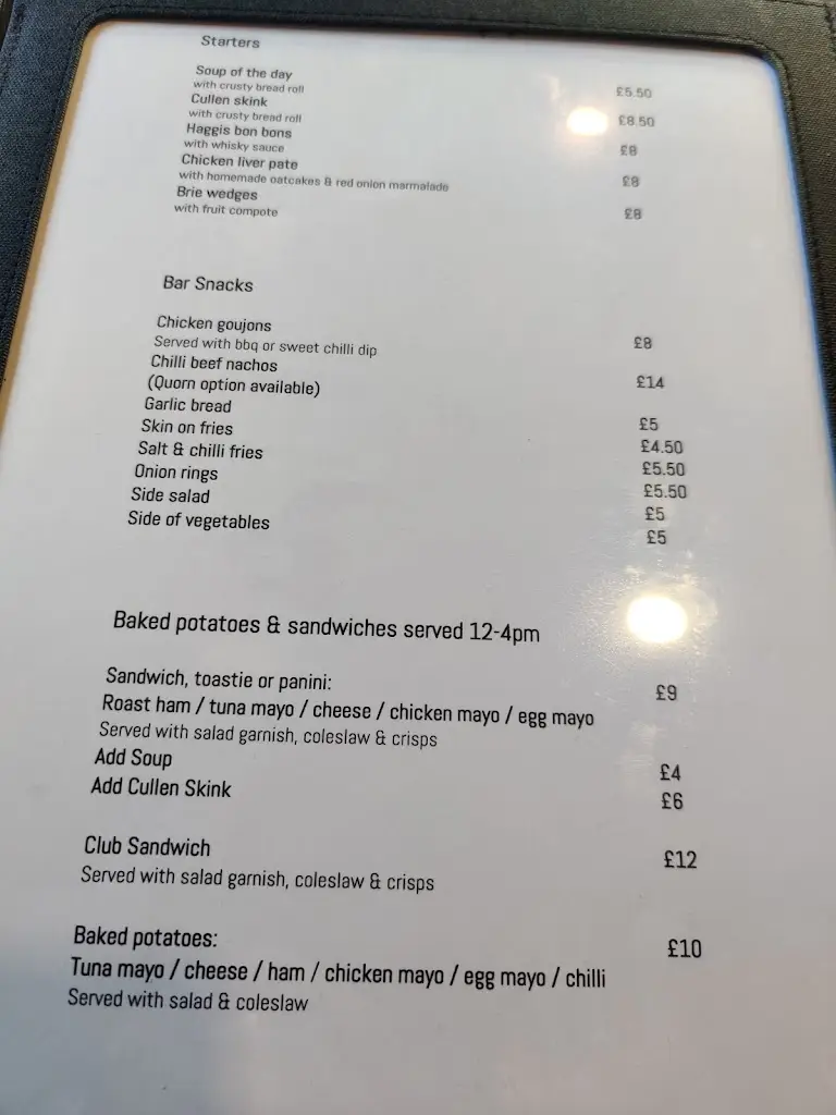 Menu_The Balmoral Bar_Ballater_image_1