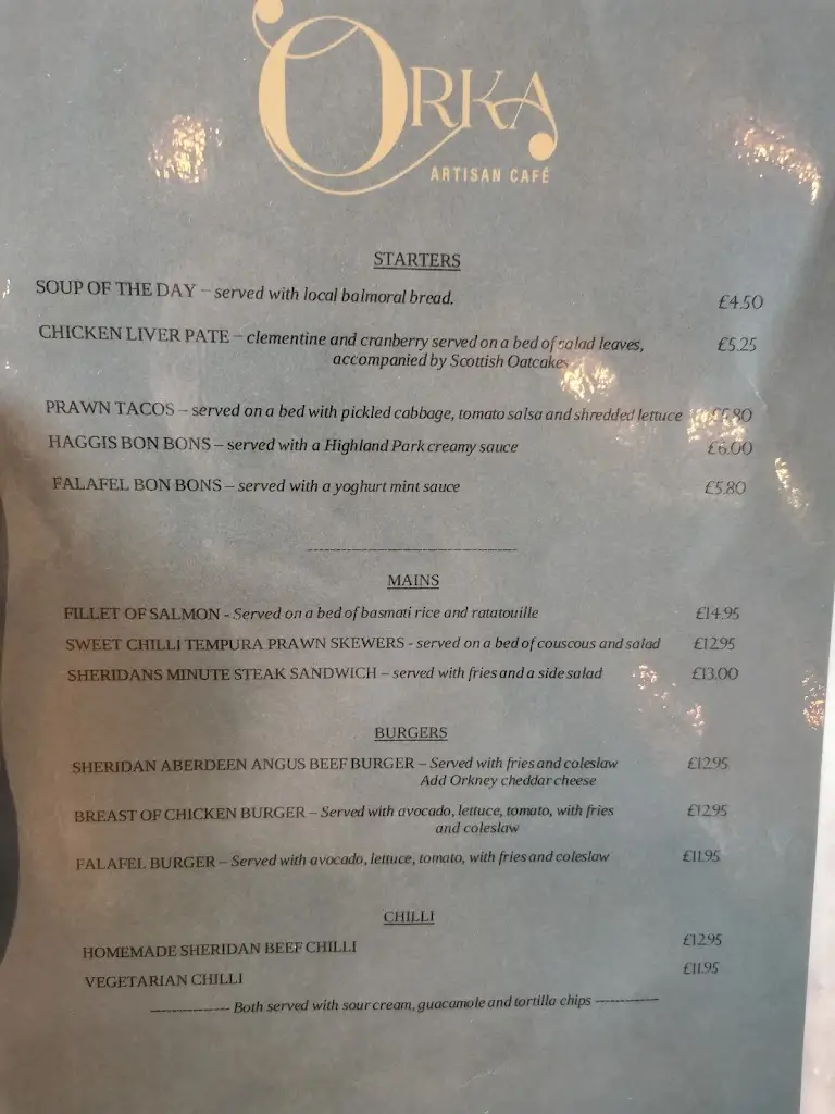 Menu_Orka Artisan Cafe & Bistro Ballater_Ballater_image_3