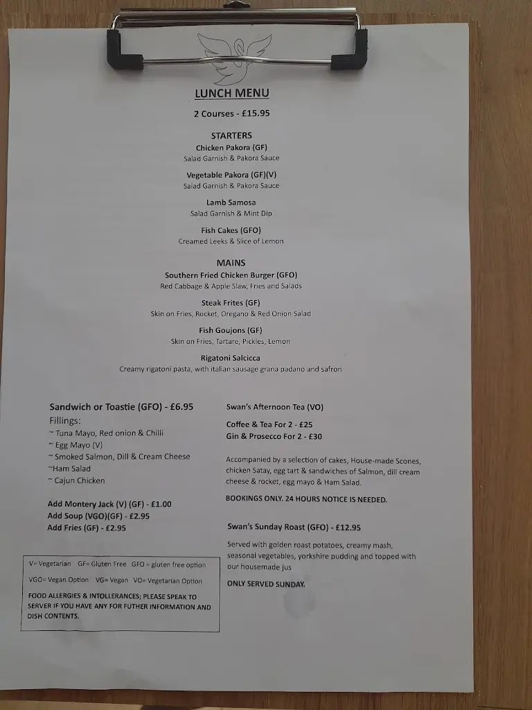 Menu_The Swan_Banknock_image_3