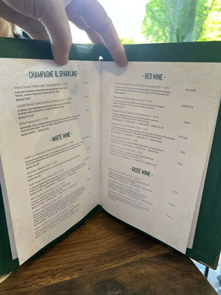 Menu_The Fox & Willow_Ayr_image_1
