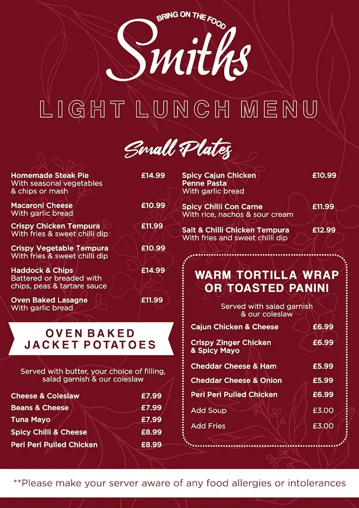 Menu_Smiths Bar_Ayr_image_1